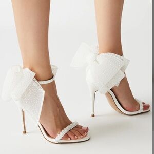 Steve Madden Benni White Bow Heels